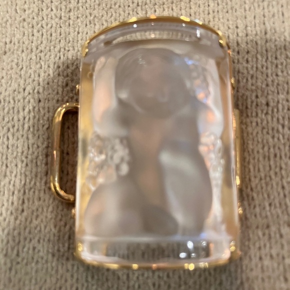 Lalique NYSA Enfant Cherub cuff bracelet - Picture 3 of 7